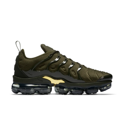 Vapormax Plus Army Green Gold Running Shoes Men