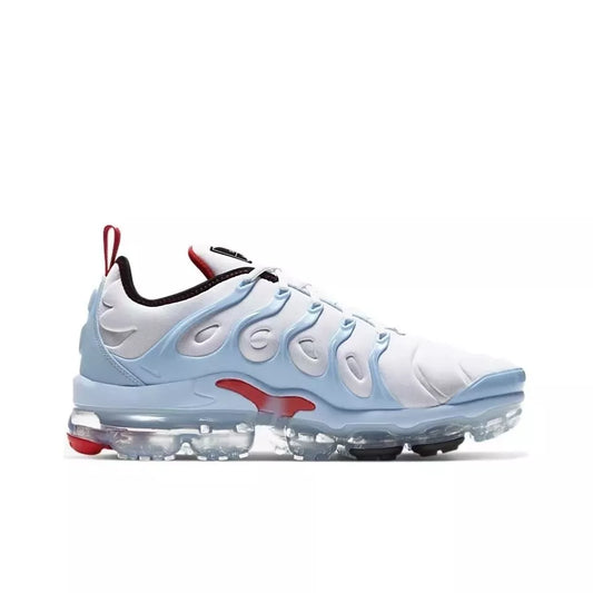 VaporMax Plus Sky Blue Red White Cushion Walking Running Shoes